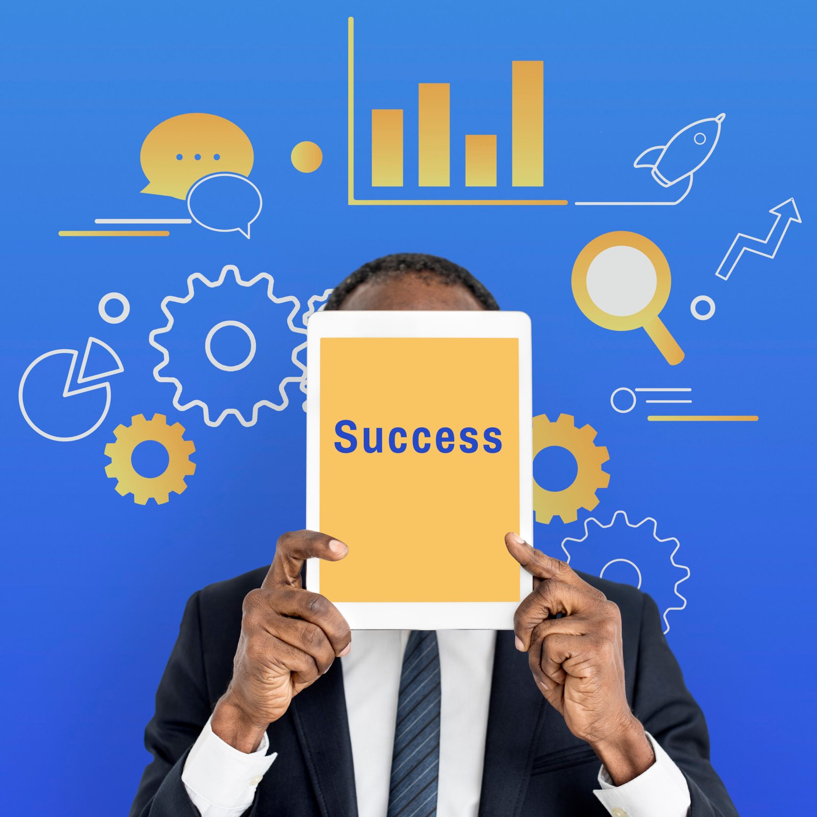 Business Strategy Management Success Illustration